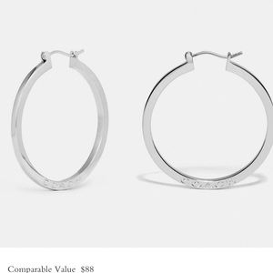 Coach Silver earrings FL37022 originally $80